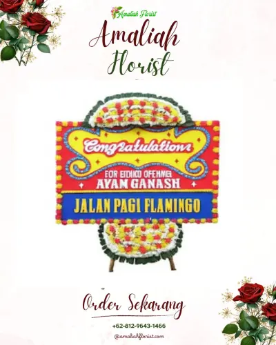 Bunga Papan Congratulation di Rawabelut